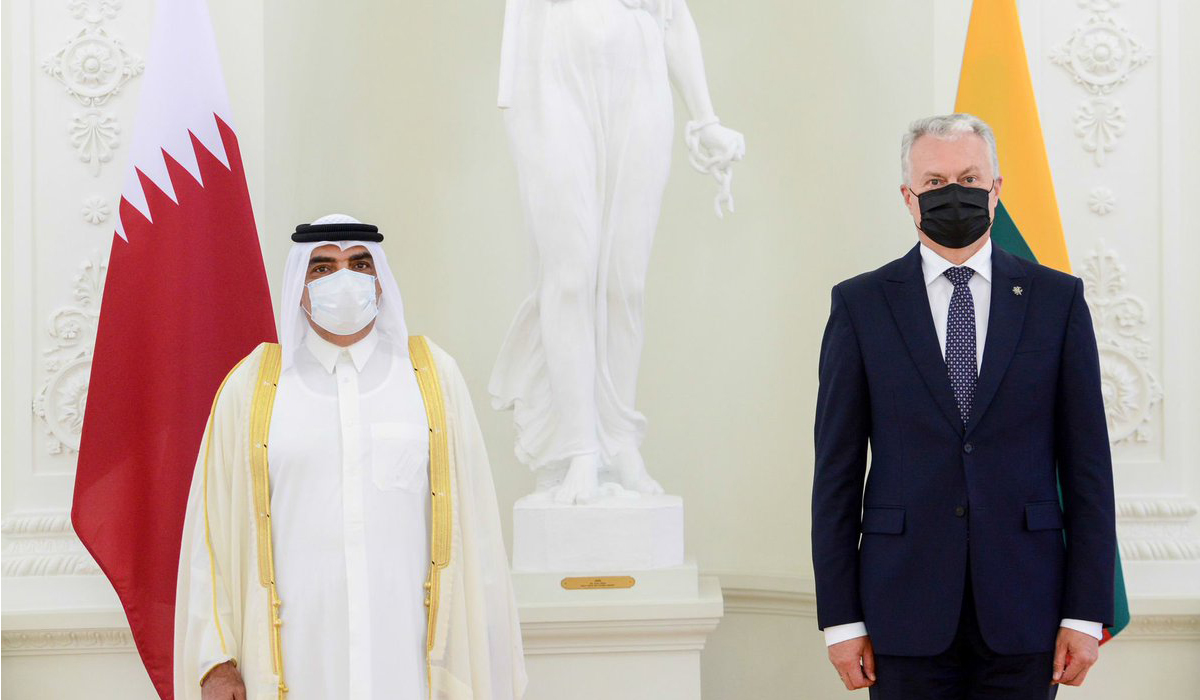 President of the Republic of Lithuania Receives Credentials of Qatar's Ambassador